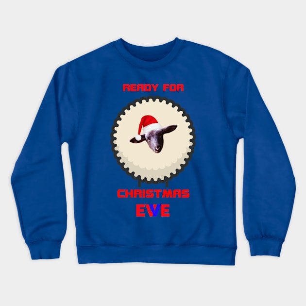 Ready For Christmas Ewe Crewneck Sweatshirt by Pirino